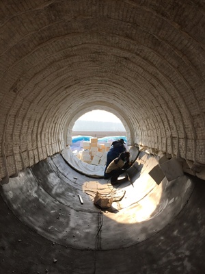 燃燒塔保溫陶瓷纖維模塊施工 燃燒塔保溫陶瓷纖維模塊施工