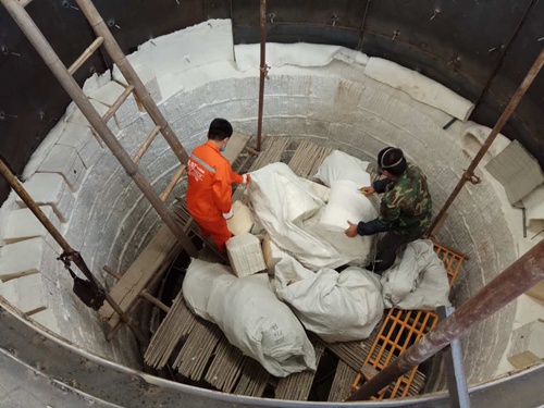 井式爐保溫施工準備 井式爐保溫施工準備